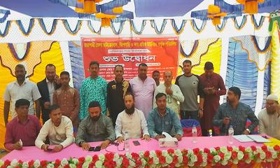 তানোরে মাইক্রোবাস, জিপ ও কার শ্রমিক ইউনিয়নের আজিজপুর শাখা উদ্বোধন