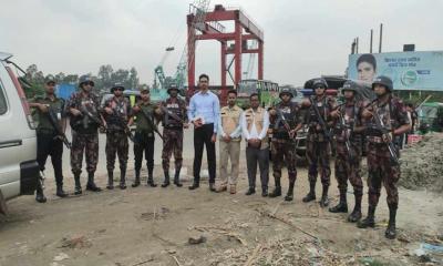 ঈদযাত্রা নির্বিঘ্ন করতে মহাসড়কে জামালপুর ৩৫ বিজিবি