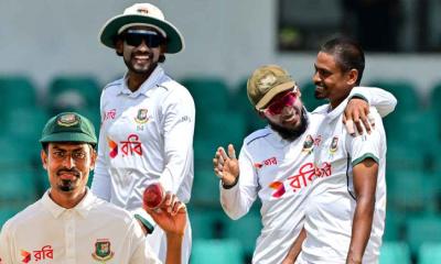কলম্বো টেস্টে তাইজুলের দুর্দান্ত ৫ উইকেট, ৪৫৮ রানে অলআউট শ্রীলঙ্কা