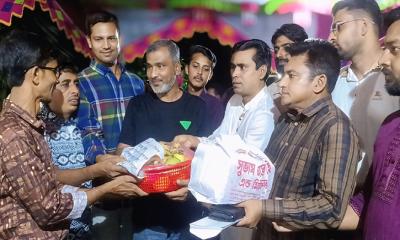 মাদারগঞ্জে যুবদল, স্বেচ্ছাসেবকদল ও ছাত্রদলের পূজামণ্ডপ পরিদর্শন