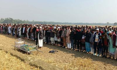 অশ্রুসিক্ত নয়নে সাজিদের শেষ বিদায়ে হাজারো মানুষের ঢল