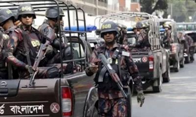 রাজধানীতে ৬ প্লাটুন বিজিবি মোতায়েন