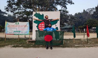 শহিদের স্মরণে ইবি শিক্ষার্থী মানিকের ম্যারাথন