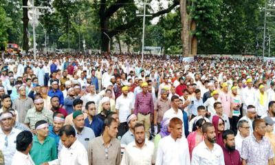 শহীদ মিনারে প্রাথমিক শিক্ষকদের মহাসমাবেশ শুরু