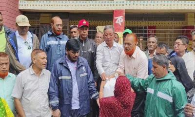 বাঘাইছড়িতে বন্যাদুর্গত এলাকা পরিদর্শন ও ত্রাণ বিতরণ