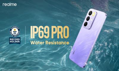 ওয়াটার-রেজিজট্যান্সে গিনেস ওয়ার্ল্ড রেকর্ডস করল রিয়েলমি সি৮৫ সিরিজ