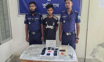 রাজীবপুরে ১ হাজার ৯০০ পিস ইয়াবাসহ যুবক আটক