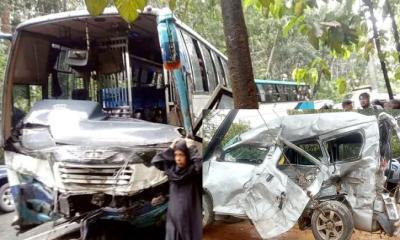 কক্সবাজারে বাস-মাইক্রোবাস সংঘর্ষে এক পরিবারের নিহত ৫