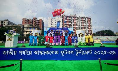 আন্তঃকলেজ ফুটবলে ময়মনসিংহ মহাবিদ্যালয়ের বিশাল জয়