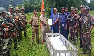সীমান্তে পতাকা বৈঠকের মাধ্যমে বাংলাদেশি যুবকের মরদেহ হস্তান্তর