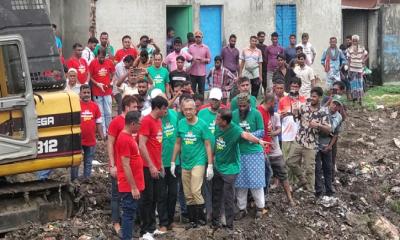 কিশোরগঞ্জে যুবদলের উদ্যোগে নরসুন্দা নদী পরিস্কার অভিযান