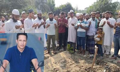 মেট্রোরেলের বিয়ারিং প্যাড পড়ে নিহত আবুল কালামের দাফন সম্পন্ন