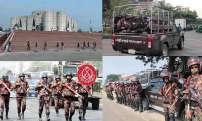 সংসদ ভবনসহ ঢাকার গুরুত্বপূর্ণ এলাকায় ২০ প্লাটুন বিজিবি মোতায়েন