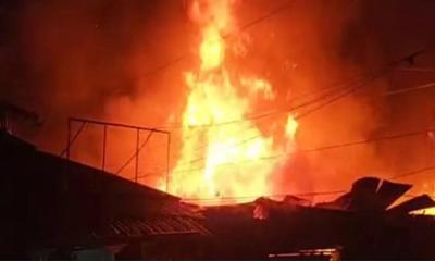 লক্ষ্মীপুরের রামগতির আলেকজান্ডার বাজারে ফের আগুনে পুড়ল ১৫ দোকান