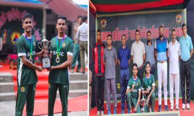 বির ক্যাডেট মোসাদ্দেক-নাফিজের দাপটে, ব্যাডমিন্টনে রানার্সআপ সুন্দরবন রেজিমেন্ট