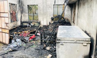 মাদারগঞ্জে জামায়াত নেতার বাড়িতে অগ্নিকাণ্ড; ১৫ লাখ টাকার ক্ষতি