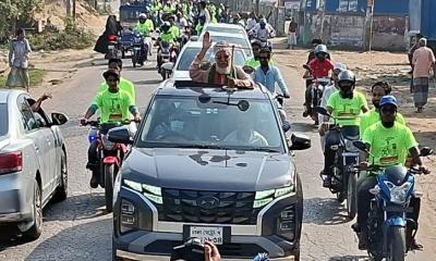 লক্ষ্মীপুরে দাঁড়িপাল্লায় ভোট চেয়ে জামায়াতের মোটরসাইকেল শোভাযাত্রা