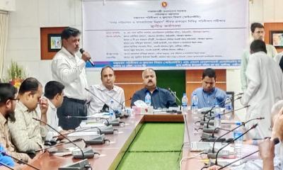 কালীগঞ্জে নগর পরিচালনা ও অবকাঠামো উন্নয়ন বিষয়ে পরিবীক্ষণ সমীক্ষার কর্মশালা অনুষ্ঠিত