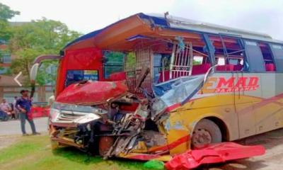 পদ্মা সেতুর মাওয়া প্রান্তে ৬ যানবাহনের ভয়াবহ সংঘর্ষ,আহত অন্তত ১৫