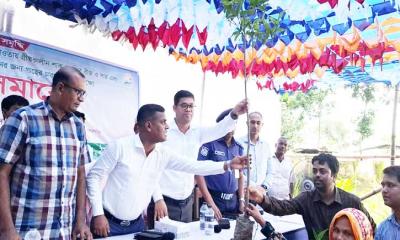পীরগঞ্জে কৃষকদের মাঝে বীজ, সার ও গাছের চারা বিতরণ