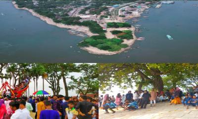 ঈদ উৎসবের আনন্দে ভাসছে চাঁদপুর বড় স্টেশন, দর্শনার্থীদের ভীড়
