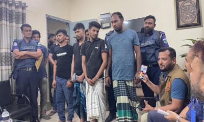 লালপুরে সাইবার অপরাধীদের বিরুদ্ধে যৌথ অভিযানে মোবাইলসহ  গ্রেফতার  ১২