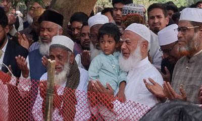 শেরপুরে নিহত জামায়াত নেতার কবর জিয়ারত করলেন ডা. শফিকুর রহমান