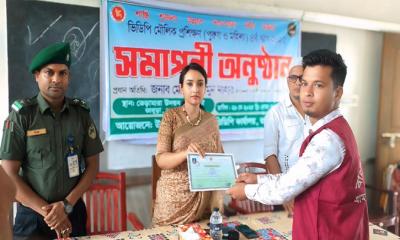 ভাঙ্গুড়ায় আনসার-ভিডিপির প্রশিক্ষণ শেষে সনদ বিতরণ