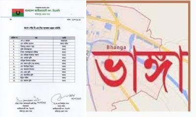 ভাঙ্গায়  একপক্ষের  মশাল জ্বালিয়ে বিক্ষোভ ও সড়ক অবরোধ  করে প্রতিবাদ