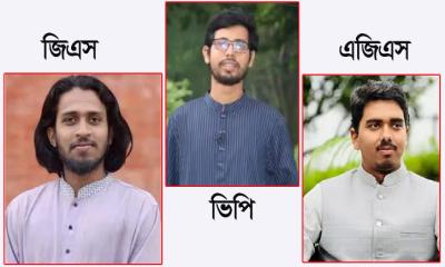 ভিপি মোস্তাকুর, এজিএস সালমান; জিএস সাবেক সমন্বয়ক আম্মার