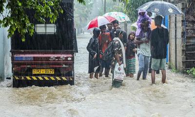 শ্রীলঙ্কায় ভয়াবহ বন্যা ও ভূমিধস,  নিহত ৪৪
