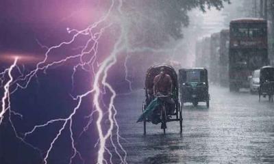৭ জেলায় বজ্রবৃষ্টিসহ ঝড়ের আভাস