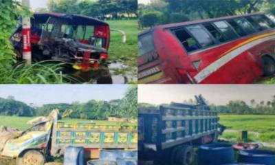পটিয়ায় বাস-ট্রাকের মুখোমুখি সংর্ঘষ নিহত এক