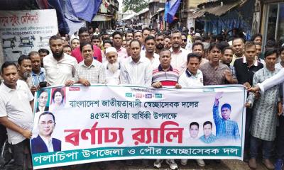 গলাচিপায় স্বেচ্ছাসেবক দলের ৪৫তম প্রতিষ্ঠাবার্ষিকী পালিত