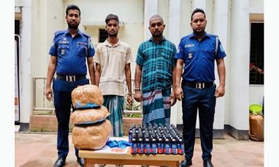 রূপগঞ্জে র‍্যাব-১১ এর অভিযানে বিপুলপরিমাণ মাদকসহ আটক ২
