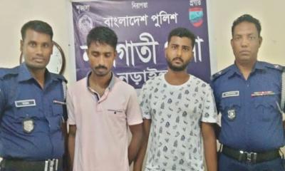 নড়াইলে ইয়াবা ট্যাবলেটসহ দুইজন গ্রেপ্তার