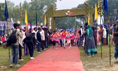 গারো পাহাড়ে দৌড়ের উৎসব—আটশো রানারের অংশগ্রহণে অনুষ্ঠিত হলো ‘শেরপুর হাফ ম্যারাথন–২০২৫’