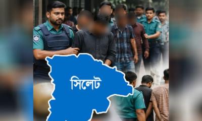 সিলেটে পুলিশের অভিযানে এক মাসে গ্রেফতার ১,৬৬৫ জন