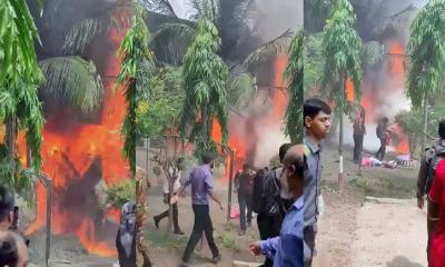 উত্তরায় বিমান বিধ্বস্তে নিহত ১, দগ্ধ ২৫ জনকে নেয়া হয়েছে বার্ন ইউনিটে