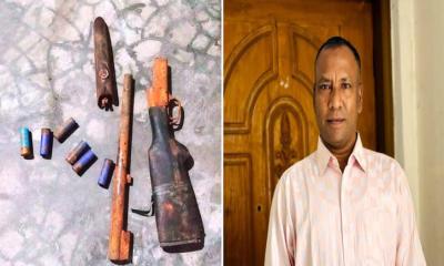 লক্ষ্মীপুর রায়পুরে বিএনপি নেতার বাড়িতে যৌথ বাহিনীর অভিযান, বিদেশি অস্ত্র উদ্ধার