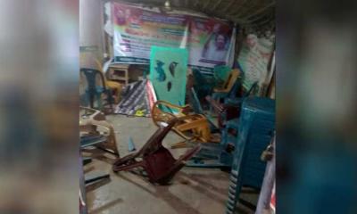 ফরিদপুরে গভীর রাতে বিএনপি কার্যালয়ে ভাঙচুর ও হামলা