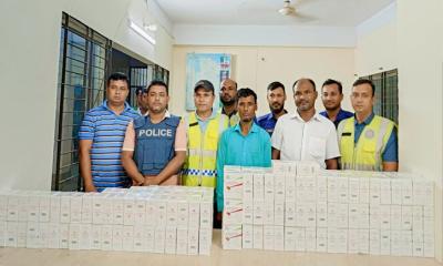 কমলগঞ্জে আমদানি নিষিদ্ধ বিদেশি সিগারেটসহ আটক-২
