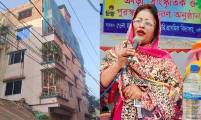 দেশি মুরগি কিনে খেতে না পারা সেই শিক্ষিকার আছে ৫ তলা বাড়ি