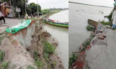 হাইমচরে ভয়াবহ নদীভাঙন, জরুরি হস্তক্ষেপ দাবি ভুক্তভোগীদের