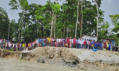 আগুনমুখা নদীতে হারিয়ে যাচ্ছে চালিতাবুনিয়া ইউনিয়নের মানচিত্র