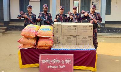 সীমান্তে বিজিবির রাতভর অভিযানে ভারতীয় ওষুধ, জিরা ও সাবান জব্দ