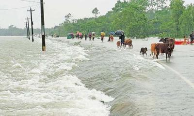 দেশের ৪ জেলায় বন্যার পূর্বাভাস