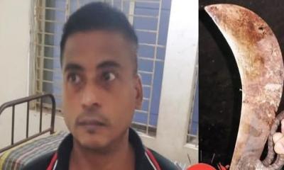 বন্দরে স্ত্রীকে কুপিয়ে হত্যা করে স্বামী থানায় আত্মসমর্পণ