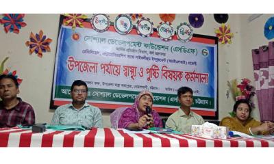 বোয়ালখালীতে স্বাস্থ্য ও পুষ্টি বিষয়ক কর্মশালা অনুষ্ঠিত