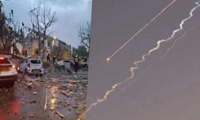 সেন্ট্রাল ইসরায়েলে ইরানের ক্ষেপণাস্ত্র হামলা